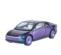 shuishuicui 1/24 pour Tesla Robotaxi Alliage modèle de Voiture Jouet Collection 7 Pouces décoration de Bureau Cadeau commémoratif pour Hommes(Purple)