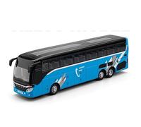 shuishuicui 1 30 pour Les Affaires Longue Distance Bus à Un étage en Alliage modèle de Voiture Jouets 10 Pouces décoration Bureau Collection commémorative garçons(Blue)