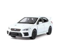 shuishuicui 1/30 pour Subaru WRX STI Voiture de Course Alliage Modèle de Voiture Jouet Collection 6 Pouces Décoratif Bureau Garçon Cadeau Commémoratif(White)