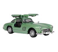 shuishuicui 1/32 pour Mercedes 300SL Track Edition Alliage Voiture Affichage 15 cm Collection Cadeau Adulte Miniature Jouets(Green)