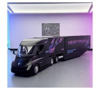 shuishuicui 1 32 pour Tesla Transport Container Alliage Modèle de Voiture Collection Décoration de Bureau Commémorative pour Garçon Cadeau 13 Pouces(Black)