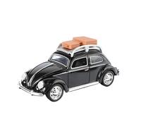 shuishuicui 1 32 pour Volkswagen Beetle Rétro Voiture Classique Alliage Voiture Modèle Jouet Collection Décoration Bureau Homme Memorial Cadeau (Noir)