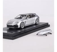 shuishuicui 1/64 for Time Jaguar Palmera Travel Hunting Edition Modèle de Voiture en Alliage Collection de Jouets pour Hommes 8 cm Décoré Bureau Cadeau(Silver)