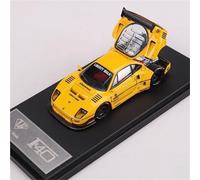 shuishuicui 1/64 pour Ferrari Supercar F40 LBWK Open Cover Edition Modèle de Voiture en Alliage de Haute qualité Décoration pour Adulte Hommes Collection de Jouets Cadeau 7CM(Yellow)