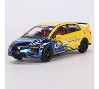 shuishuicui 1/64 pour Honda Civic Type R FD2 Édition Spéciale Modèle De Voiture Moulé sous Pression Portes Non Ouvrables Affichage Statique Décoration De Bureau