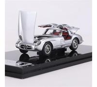 shuishuicui 1/64 pour Mercedes-Benz 300 SLR Coupé ' W 196 S Alliage Voiture Affichage 7CM Argent Collection Cadeau Adulte Miniature Jouets