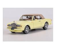 shuishuicui 1/64 pour Rolls-Royce Dangerous Road Corniche IV Voiture Classique à Toit Ouvert Modèle de Voiture en Alliage Collection de Jouets Décoration pour Hommes(Yellow)