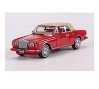 shuishuicui 1/64 pour Rolls-Royce Dangerous Road Corniche IV Voiture Classique à Toit Ouvert Modèle de Voiture en Alliage Collection de Jouets Décoration pour Hommes(Red)