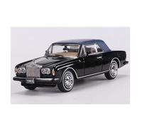 shuishuicui 1/64 pour Rolls-Royce Dangerous Road Corniche IV Voiture Classique à Toit Ouvert Modèle de Voiture en Alliage Collection de Jouets Décoration pour Hommes(Black)