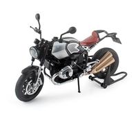 shuishuicui 1 9 pour BMW Latte Alliage Moto Jouet Haut de Gamme 9 Pouces Homme/Garçon Décoratif Bureau Collection Coffret Cadeau(Silver)