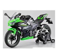shuishuicui Modèle de Moto 1:12 pour Kawasaki Ninja 400, Jouet moulé sous Pression, présentoir de Bureau 7 Pouces, à Collectionner, pour Hommes et garçons(Black)