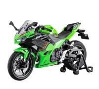 shuishuicui Modèle de Moto 1:12 pour Kawasaki Ninja 400, Jouet moulé sous Pression, présentoir de Bureau 7 Pouces, à Collectionner, pour Hommes et garçons(Green)
