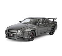 shuishuicui Modèle de Voiture 1/24 pour Nissan GTR34, édition en Fibre de Carbone, Alliage, Voiture de Sport, Jouet de Collection pour garçon, décoration de Bureau, Souvenir