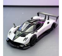 shuishuicui Modèle de Voiture 1/32 pour Pagani Zonda R, Voiture de Sport en Alliage, Jouet décoratif, Collection 6 Pouces, Cadeau pour garçons(White)