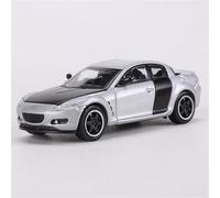 shuishuicui Modèle de Voiture 1/64 pour Mazda RX-8, Jouet en Alliage, à Collectionner, Cadeau pour Homme, Ornement de Bureau décoratif, Objet commémoratif(Silver)