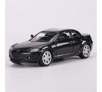 shuishuicui Modèle de Voiture 1/64 pour Mazda RX-8, Jouet en Alliage, à Collectionner, Cadeau pour Homme, Ornement de Bureau décoratif, Objet commémoratif(Black)