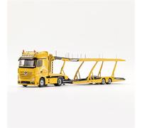 shuishuicui Modèle de Voiture 1/64 pour Mercedes-Benz, remorque de Camion Robuste à Deux étages, Jouet de Collection, Ornement de Bureau décoratif pour Homme(Yellow)