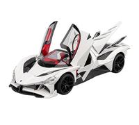 shuishuicui Modèle de Voiture en Alliage Apollo Evo 1/18, Jouet de 27 cm, décoration de Bureau pour Hommes et garçons, Collection de Souvenirs(White)