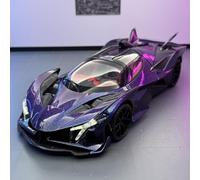 shuishuicui Modèle de Voiture en Alliage Apollo Evo 1/18, Jouet de 27 cm, décoration de Bureau pour Hommes et garçons, Collection de Souvenirs(Purple)