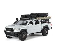 shuishuicui Modèle de Voiture en Alliage pour Toyota Tacuma Touring Edition, 17,8 cm, décoration de Bureau, commémorative pour garçons(White)
