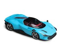 shuishuicui Modèle réduit de Voiture 1:18 pour Ferrari Daytona SP3, Jouet de Collection Haut de Gamme en Alliage, décoratif, commémoratif pour Homme, 25,4 cm(Blue)