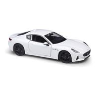 shuishuicui Modèle réduit de Voiture à l'échelle 1/24 pour Maserati GT Folgore 2023, Jouet décoratif de Bureau à Collectionner, 7 Pouces, Cadeau pour Homme(White)