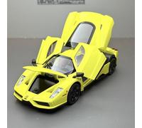 shuishuicui Modèle réduit de Voiture Ferrari Enzo en Alliage, Jouet de Collection et de commémoration, 15 cm, Cadeau décoratif pour garçons(Yellow)