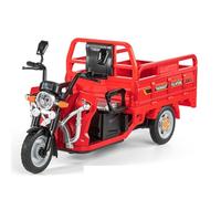 shuishuicui Moto à Trois Roues moulée sous Pression à l'échelle 1/12 de China Post, Jouet Tendance de Collection, décoration de Bureau pour Hommes, 9 Pouces(Red)