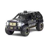 shuishuicui pour Voiture Neuve 1 24 Simulation Alliage Acousto-Optique Modèle Manuel Voiture Jouet(Noir)