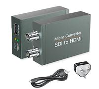 SHUITING Convertisseur SDI vers HDMI, SDI vers HDMI, 1080p HD/3G/SD vers HDTV, adaptateur BNC vers HDTV pour moniteur de caméra SDI