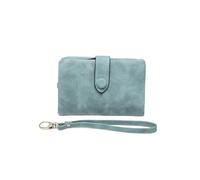 SHUIXIAYUE Portefeuille court coréen mignon boucle double remise multi carte sac à main pour femme, vert clair, Taille unique