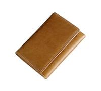 SHUIXIAYUE Portefeuille court en cuir véritable, multi-fentes pour collecte de cire d'huile, porte-cartes de visite pour homme et femme, portefeuille rétro, Petit 1, Taille unique