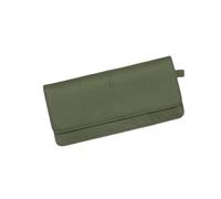 SHUIXIAYUE Portefeuille en cuir véritable pour femme - Porte-monnaie de couleur unie - Multifonctionnel - En cuir de vache - Long porte-monnaie - Fermeture éclair - Porte-cartes, Vert, Taille unique