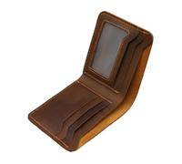 SHUIXIAYUE Portefeuille en cuir véritable pour homme - Style rétro européen et américain, 1, Taille unique