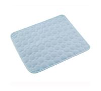 SHUIXIAYUE Tapis rafraîchissant d'été pour chien et chat - Très grande taille - Accessoires pour animaux de compagnie - Couverture durable pour canapé et chat - Bleu clair - Taille L : 70 x 55 cm