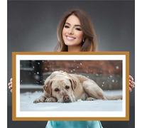 SHUIYAZI Diamond Painting Personnalisé Diamant Painting Personnaliser Custom 5D Broderie Diamant Peinture Kit Perle Diamant Personnalisé Photo Full Drill Painting Diamant Mur Décor,30x60cm SQ-4