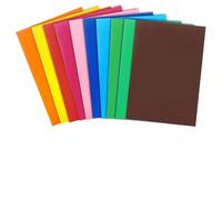 SHUIYUE 10 x Mousse de Caoutchouc A4 2mm, 10 Couleurs, Feuille Mousse A4 Non Autocollant, Feuille de Mousse Loisir Creatif,Feuille Caoutchouc Mousse pour Bricolage, Papier Mousse Couleur