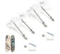 SHUIYUE 2 PièCes Supports Muraux pour Skateboard, Support Mural pour Skateboard Support D'Affichage Skateboard Mural pour Longboard PréSentoir Et Rangement(Hexagonaux) (Hexagone)
