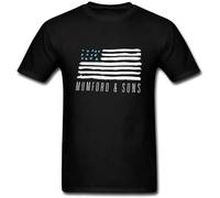 SHUIZILANG Men's Mumford Sons World Tour T-Shirt Black L