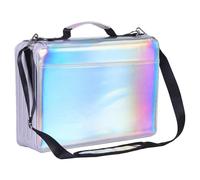 Shulaner Trousse Vide pour 500 Crayon de Couleur, Peut détenir 500 ou stylos Gel de Couleur 340, Grande Capacité Cuir PU imperméable Pencil Case 500 - Argent, Grandes Trous