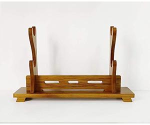 SHULI Porte-épée en Bois Assemblage Base Samouraï Épée Wakizashi Tanto Support de Stand Affichage Cintre Porte-Arme-B