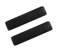 SHULLIN Lot de 2 housses de protection pour ceinture de sécurité avec fermeture Velcro pour ceinture de siège de voiture (noir)