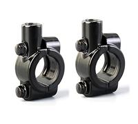 SHULLIN Lot de 2 supports de rétroviseur universels pour guidon de moto - 10 mm - Noir