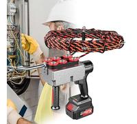 SHUMIAO Dévidoir De Câble électrique Automatique, Tire-Câble pour électricien, Machine à Passer Les Câbles électriques dans Les Conduits Muraux(20000 Mah,Câble De 30 m)