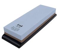 Shun Aiguiseur combiné de pierre à aiguiser, grain 400 et 1000, aiguiseur de couteaux double face pour les chefs professionnels et amateurs