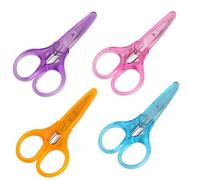 SHUNCHG 4 Pièces Petit Ciseaux de Couture Portable Mini Ciseaux de Bricolage Acier Inoxydable avec Housse de Protection pour Papier à Broder Coupe Coudre Quilting