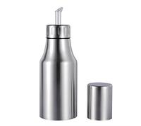 Shunfaji Distributeur De Huile Vinaigre en Acier Inoxydable, Huile d'olive/vinaigre/Sauce Soja/Huile Essentielle/Bouteille à Huile Comestible Pot, Anti-Fuite avec Bec Verseur (750ml)