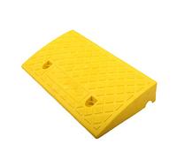 Shunfaji Rampe De Levage Voiture,Rampe Caoutchouc,Rampe pour Fauteuil Roulant, Rampes De Chargement,rampes De Trottoir en Caoutchouc pour Voiture, Moto, Fauteuil Roulant (Jaune, 50 * 27 * 13cm)