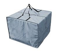 Shunfaji Sac De Rangement De Coussins De Siège De Meubles, Sac De Rangement De Meubles Imperméable Carré, Housse De Protection De Meubles pour Sièges De Jardin (Gris)