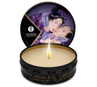 Shunga Bougie de massage Lueur et Caresse – Fruits exotiques – 30 ml (Noir)
